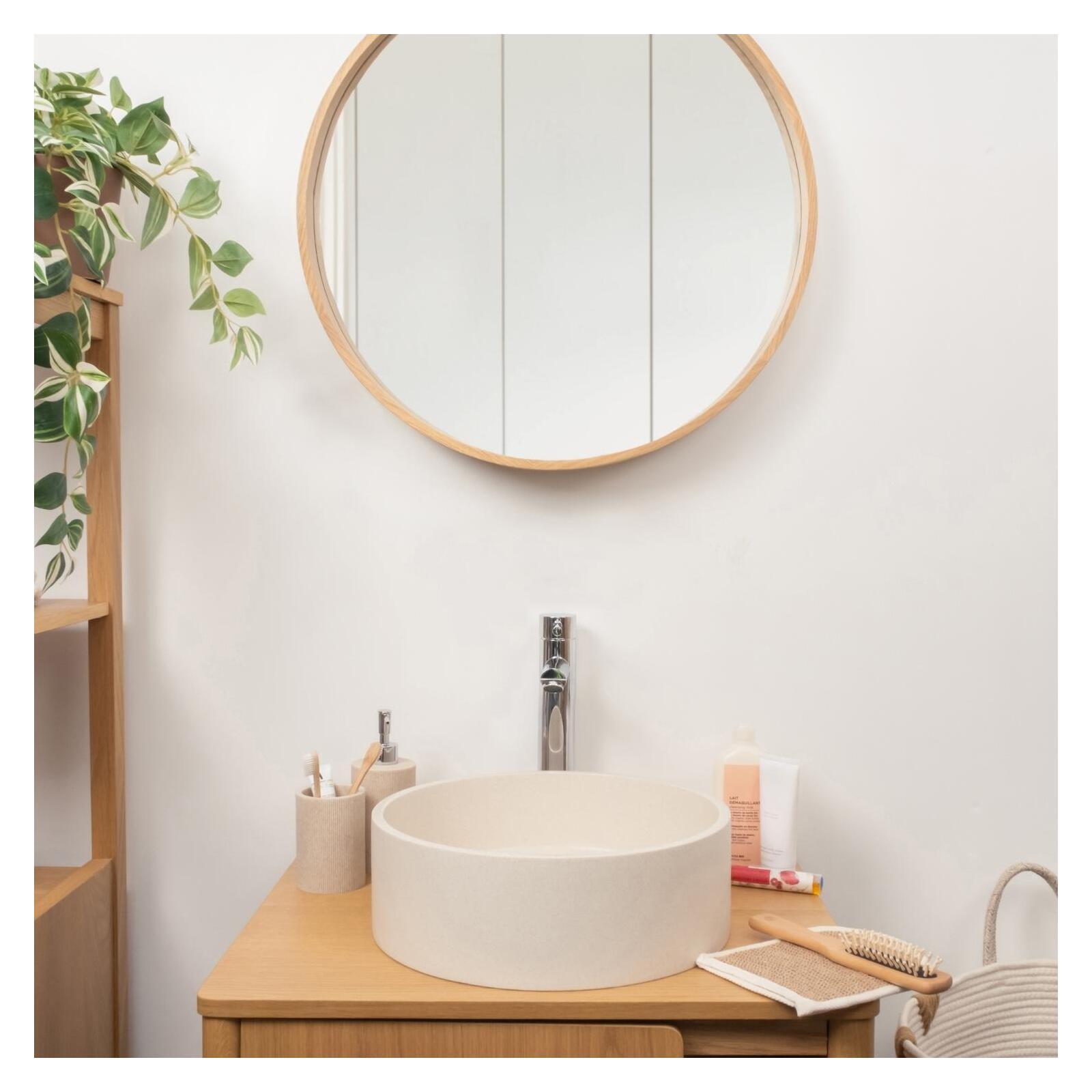 Vasque à poser ronde en grès 36cm Vasque à poser ronde en grès 36cm