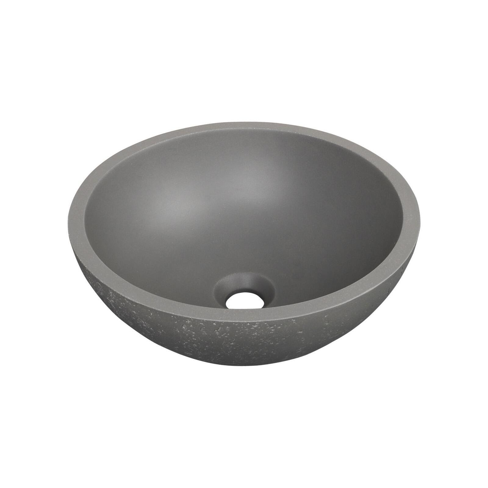 Vasque à poser bol en béton travertin 36,2cm