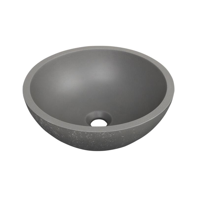 Vasque à poser bol en béton travertin 36,2cm