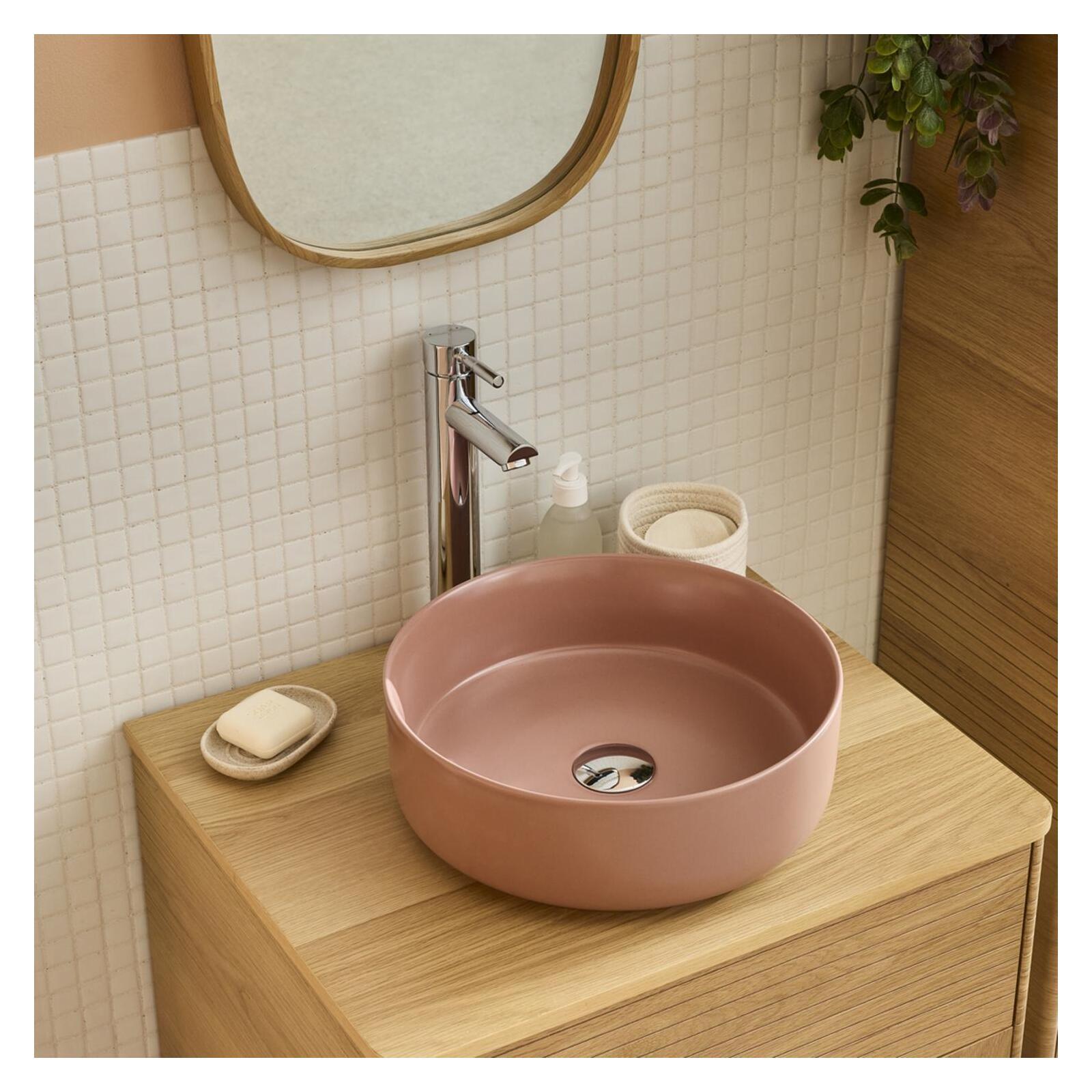 Vasque à poser ronde en céramique 36cm Vasque à poser ronde en céramique 36cm