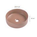Vasque à poser ronde en céramique 36cm
