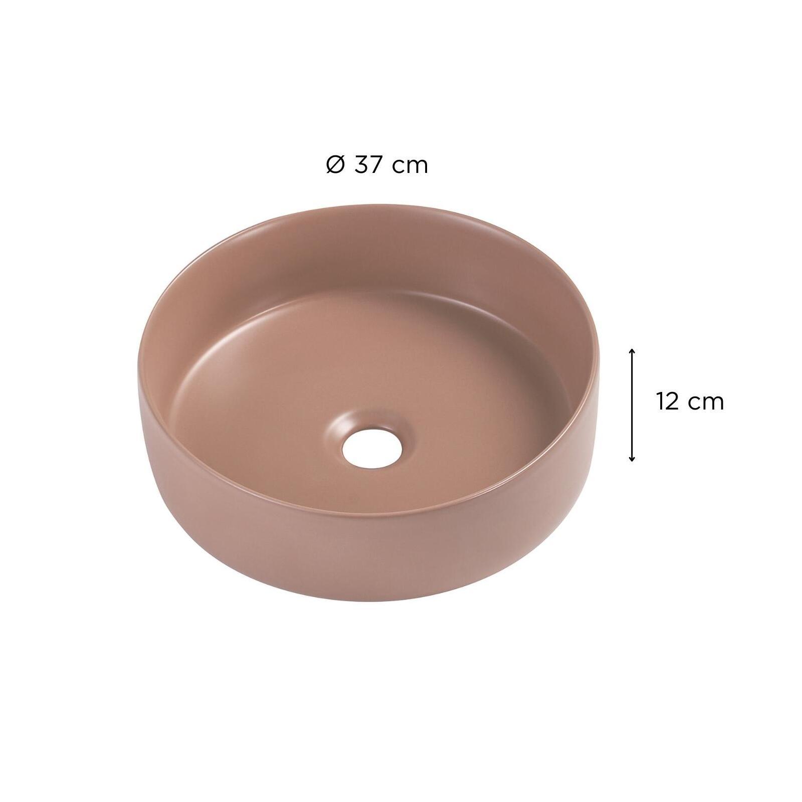 Vasque à poser ronde en céramique 36cm Vasque à poser ronde en céramique 36cm