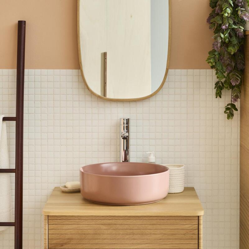 Vasque à poser ronde en céramique 36cm