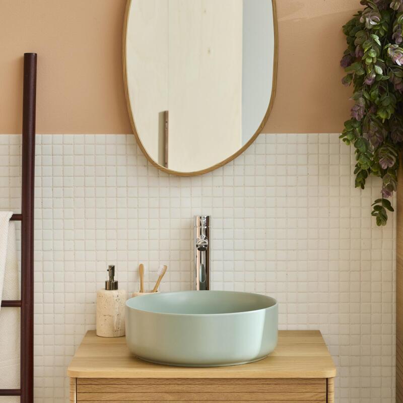 Vasque à poser ronde en céramique 36cm