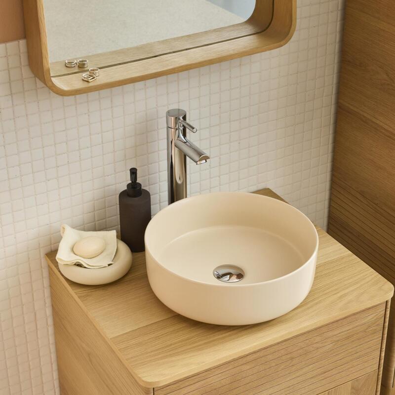 Vasque à poser ronde en céramique 36cm