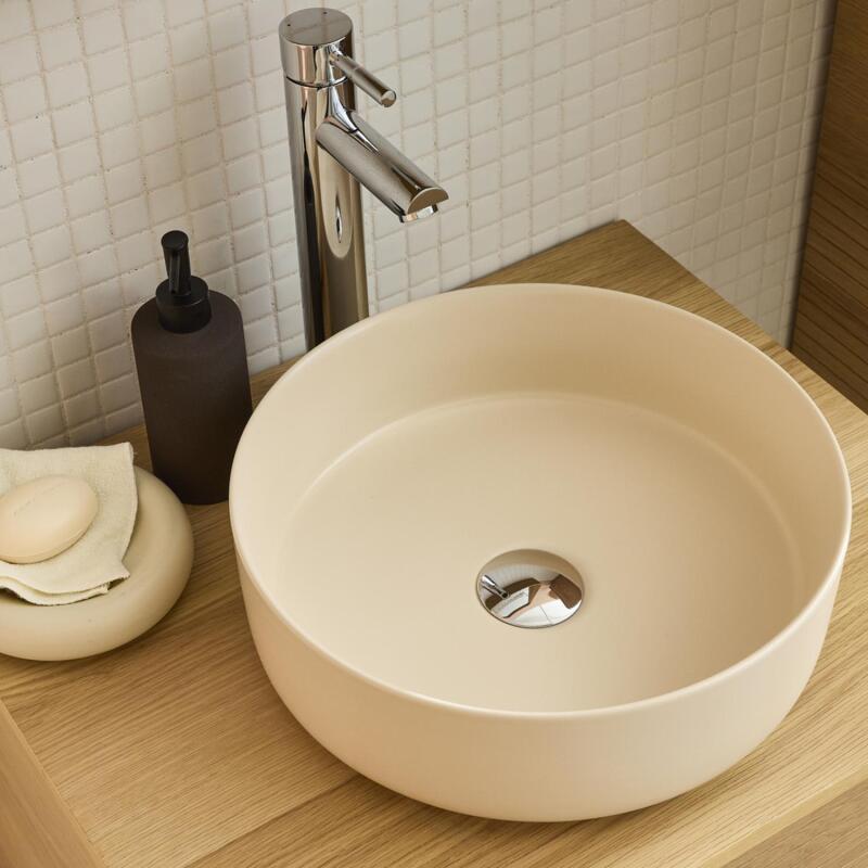 Vasque à poser ronde en céramique 36cm