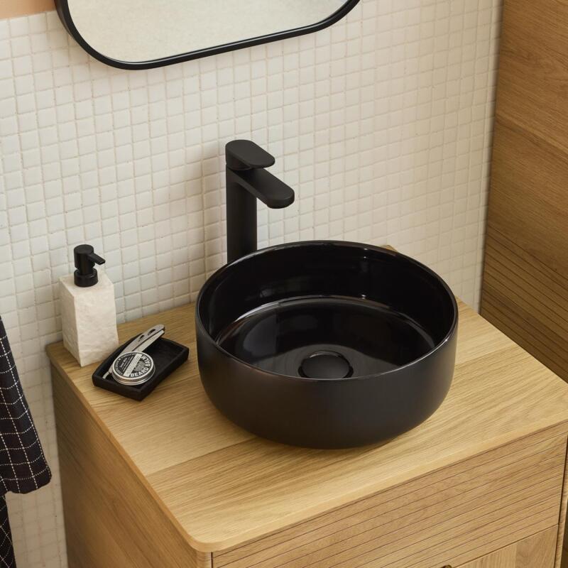 Vasque à poser ronde en céramique 36cm