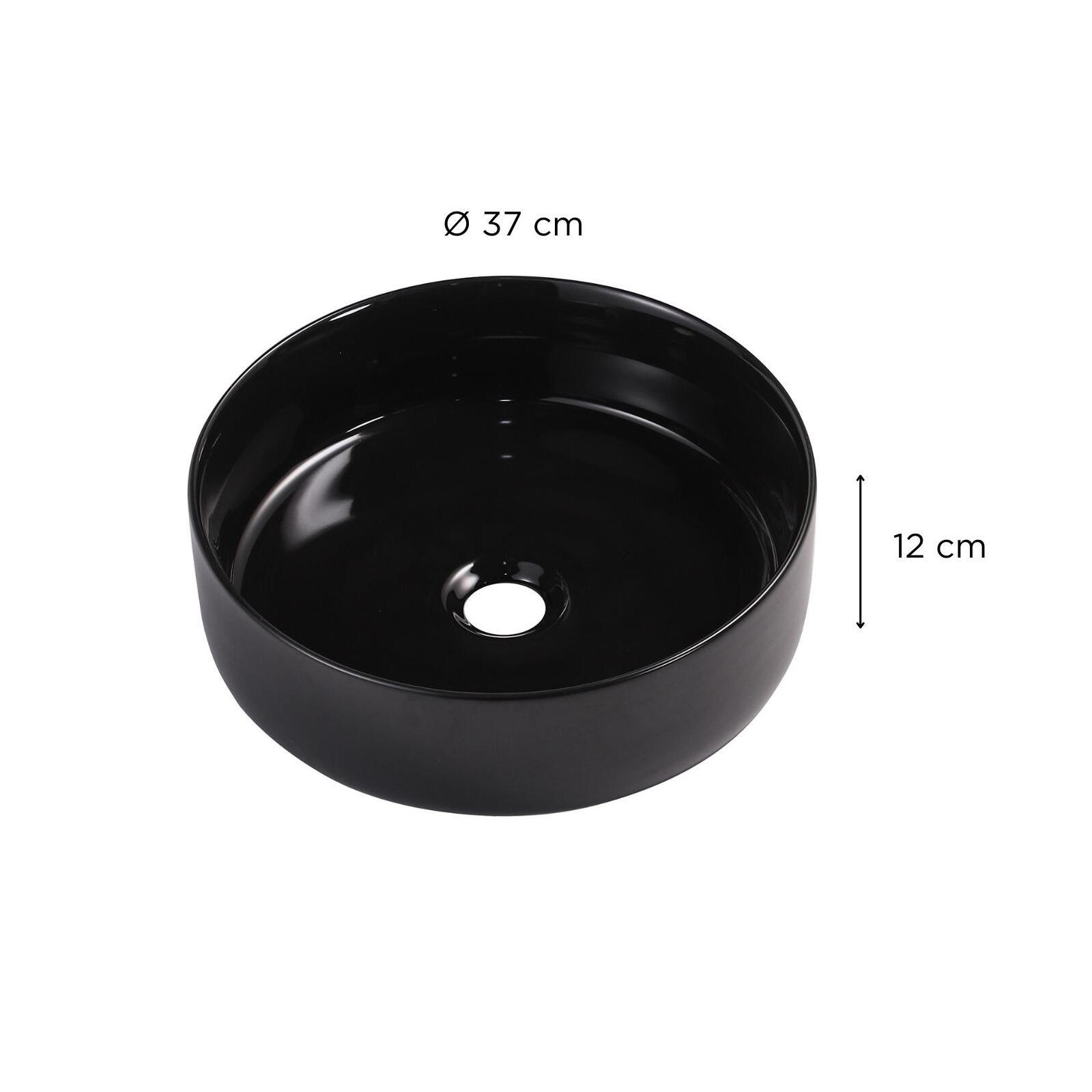 Vasque à poser ronde en céramique 36cm