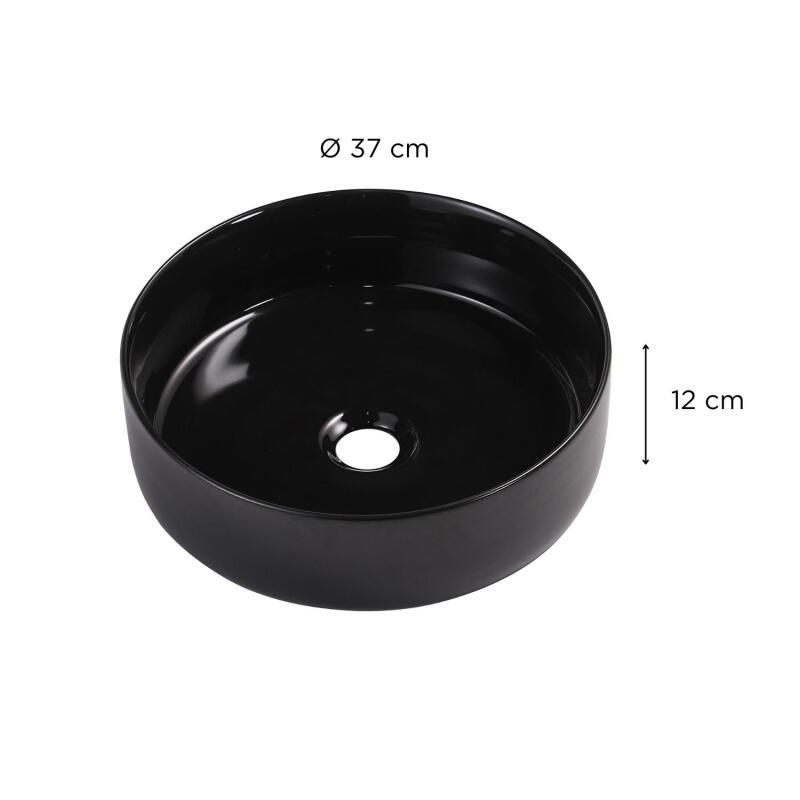 Vasque à poser ronde en céramique 36cm