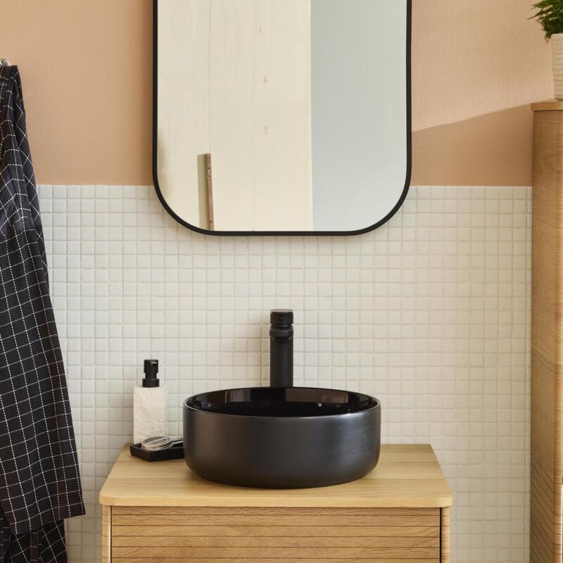 Vasque à poser ronde en céramique 36cm