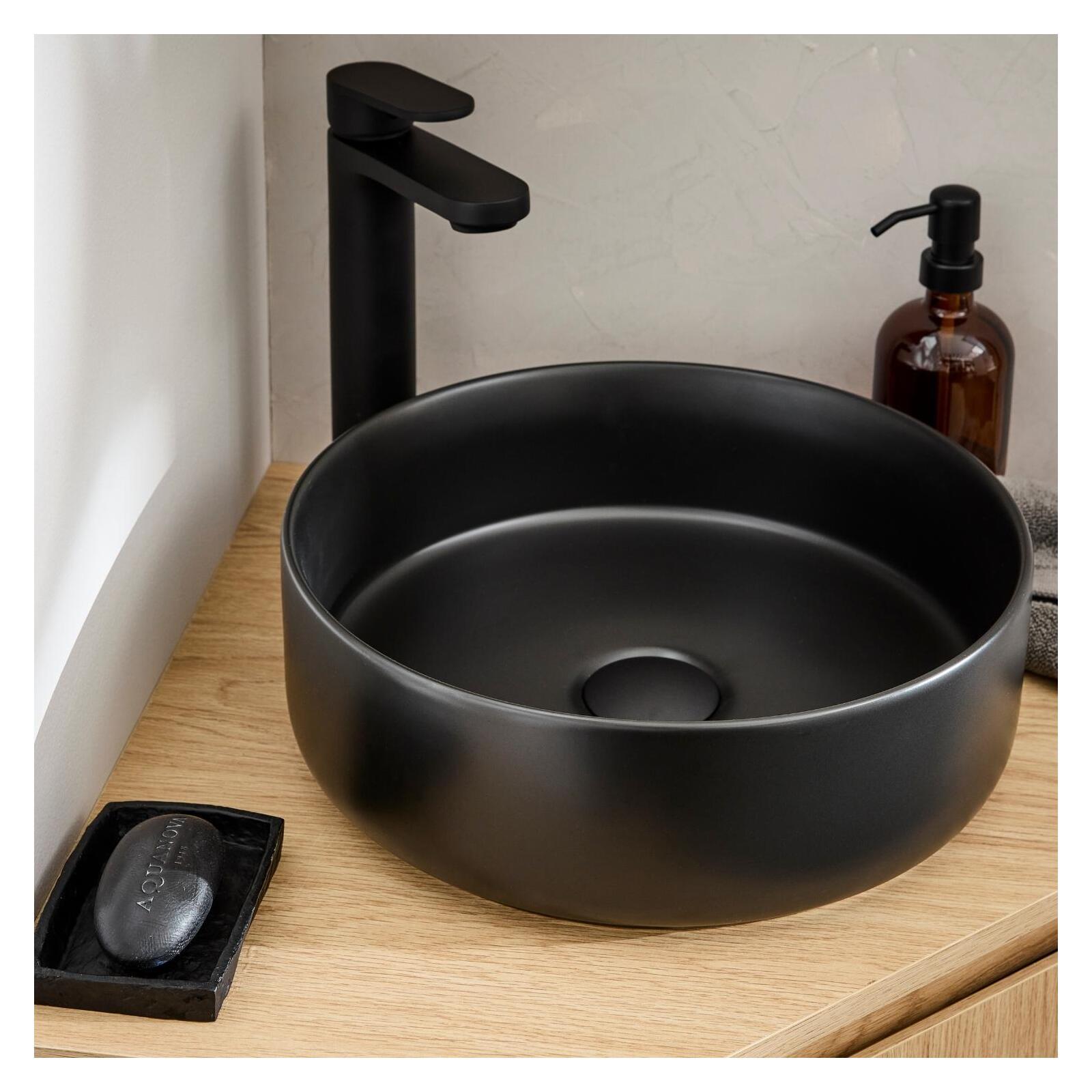 Vasque à poser ronde en céramique 36cm