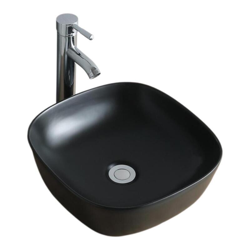 Vasque à poser carrée en céramique 37cm