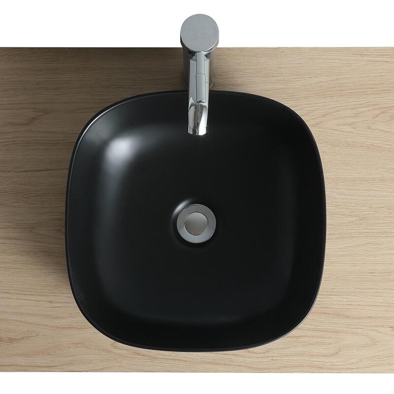 Vasque à poser carrée en céramique 37cm