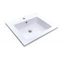 Vasque à encastrer rectangule en résine blanche 50x40cm