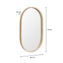 Miroir ovale 40x70 cm PEPPER