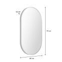 Miroir ovale 40x70 cm PEPPER