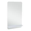 Miroir rectangulaire avec tablette noire 40 x 70 cm SIMONA
