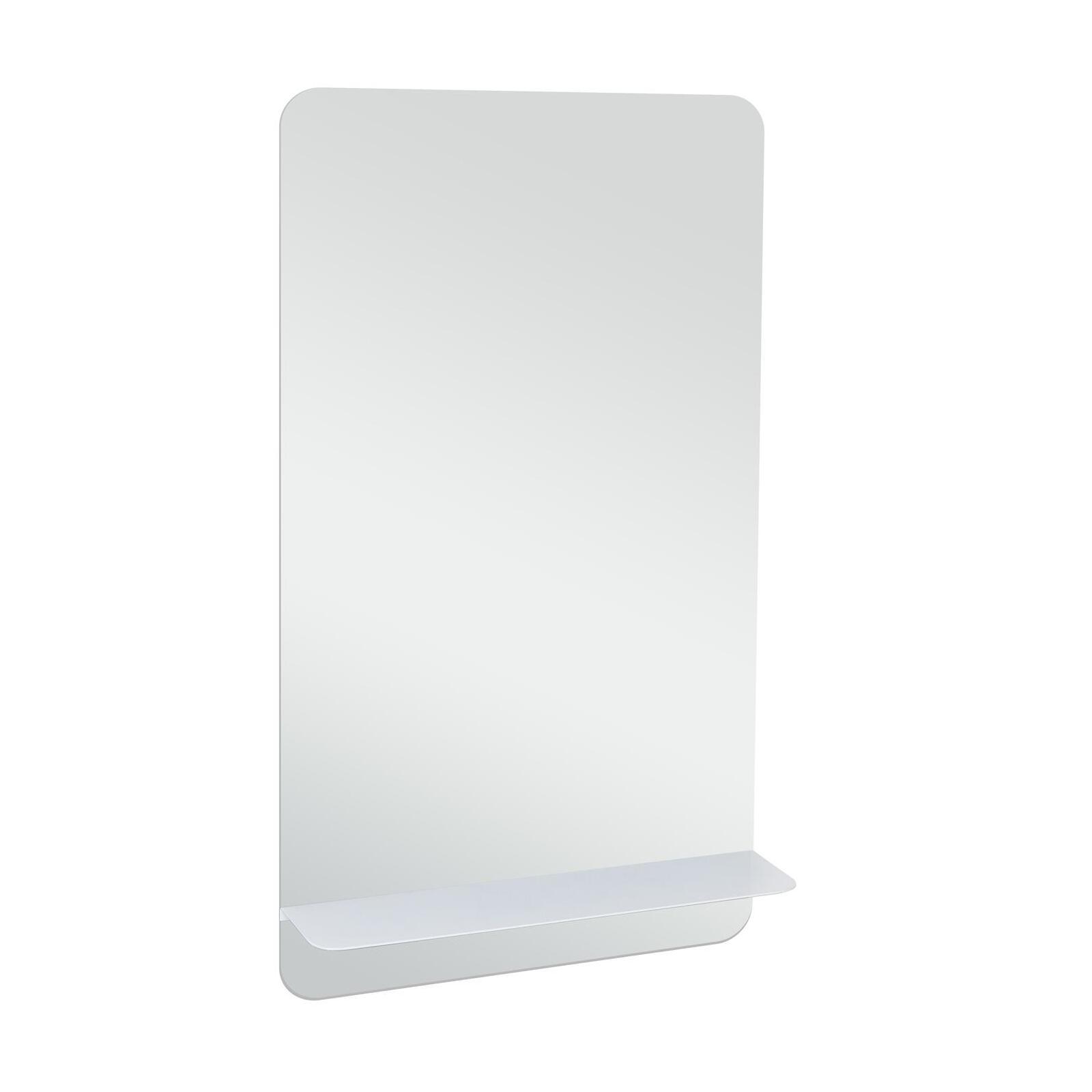 Miroir rectangulaire avec tablette noire 40 x 70 cm SIMONA