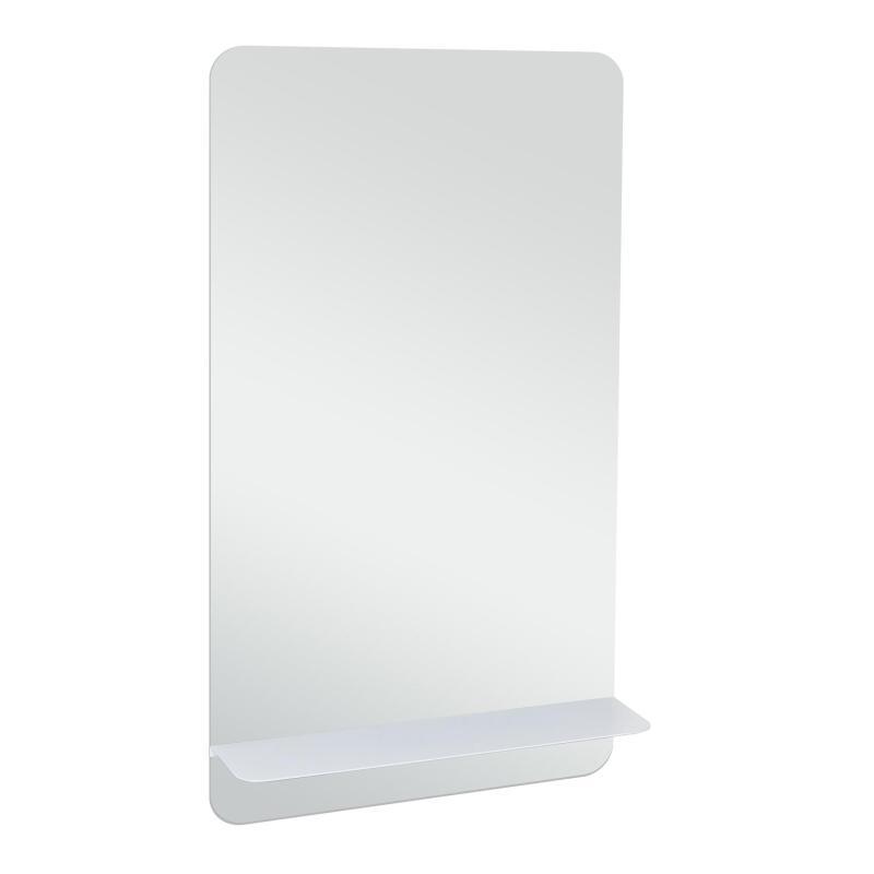 Miroir rectangulaire avec tablette noire 40 x 70 cm SIMONA