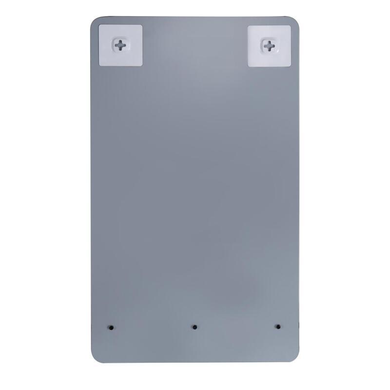 Miroir rectangulaire avec tablette noire 40 x 70 cm SIMONA