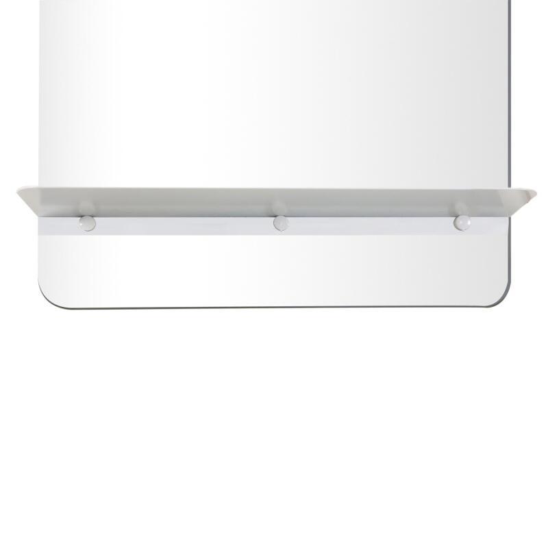 Miroir rectangulaire avec tablette noire 40 x 70 cm SIMONA