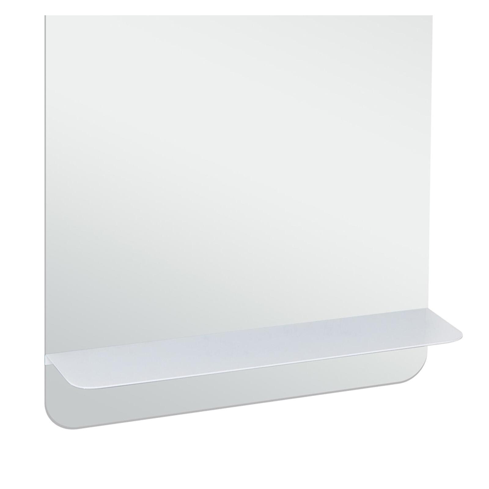 Miroir rectangulaire avec tablette noire 40 x 70 cm SIMONA