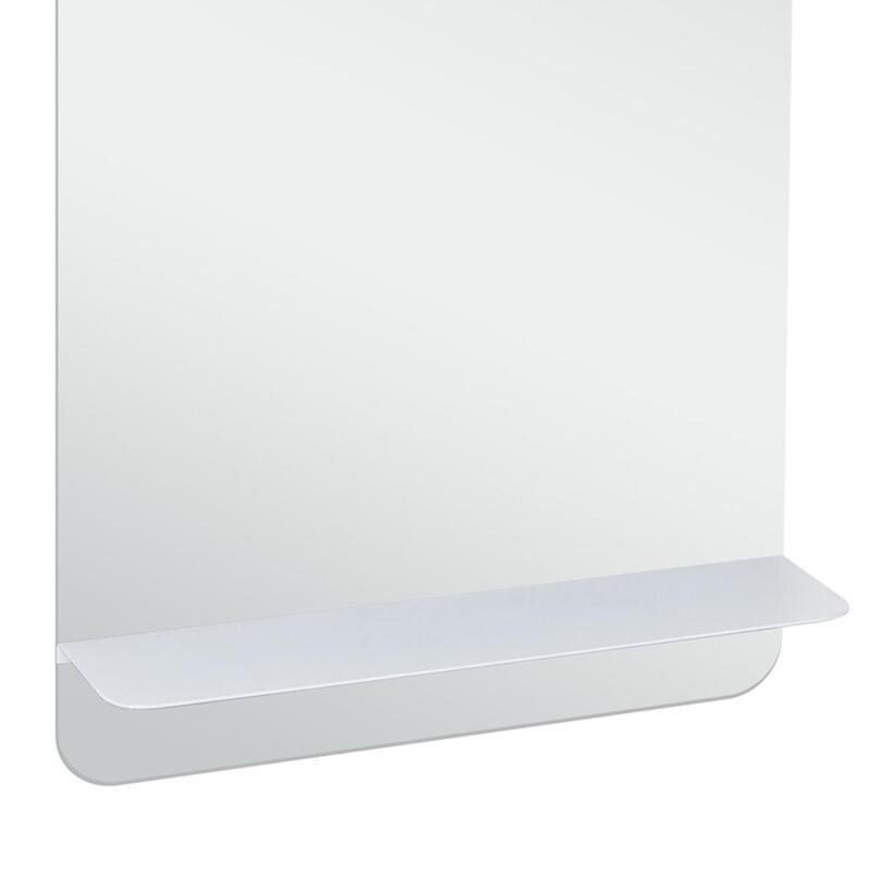Miroir rectangulaire avec tablette noire 40 x 70 cm SIMONA