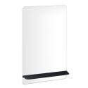 Miroir rectangulaire avec tablette noire 40 x 70 cm SIMONA
