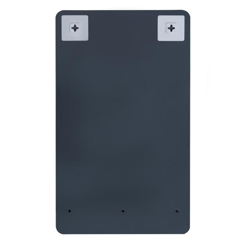 Miroir rectangulaire avec tablette noire 40 x 70 cm SIMONA