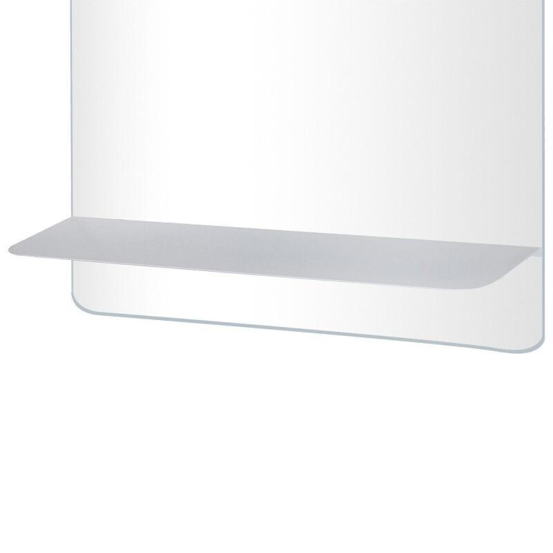 Miroir rectangulaire avec tablette blanche 60 x 70 cm SORRENTO
