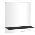 Miroir rectangulaire avec tablette blanche 60 x 70 cm SORRENTO