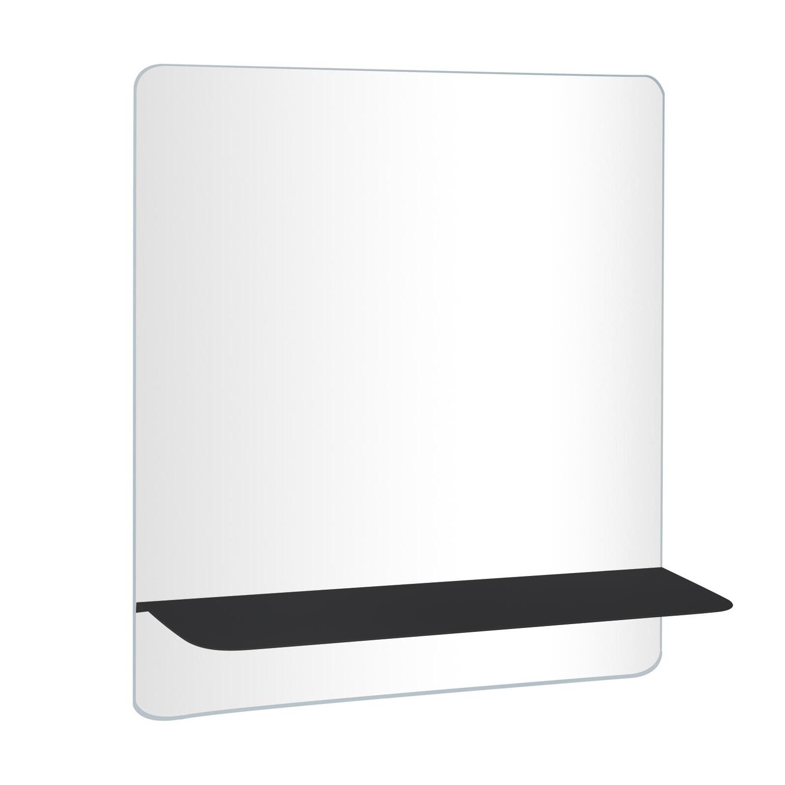 Miroir rectangulaire avec tablette blanche 60 x 70 cm SORRENTO