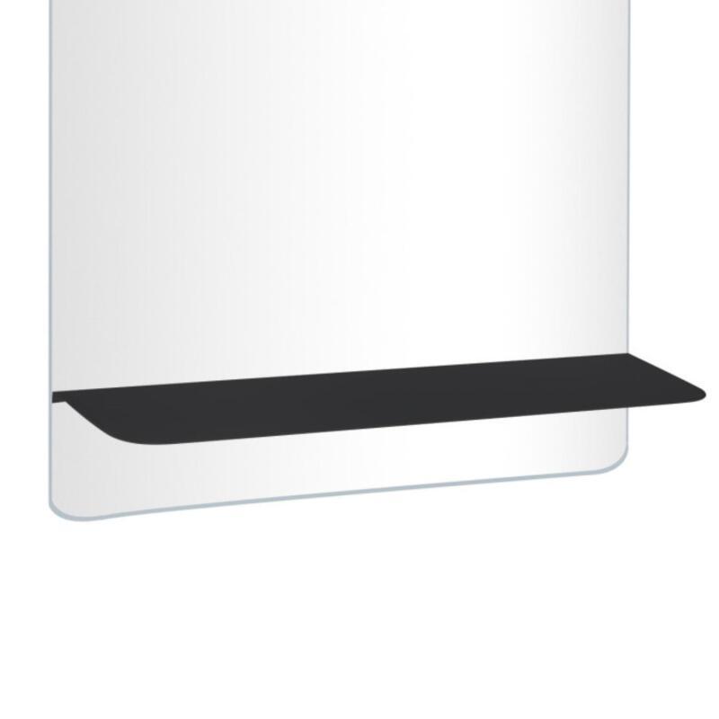 Miroir rectangulaire avec tablette blanche 60 x 70 cm SORRENTO