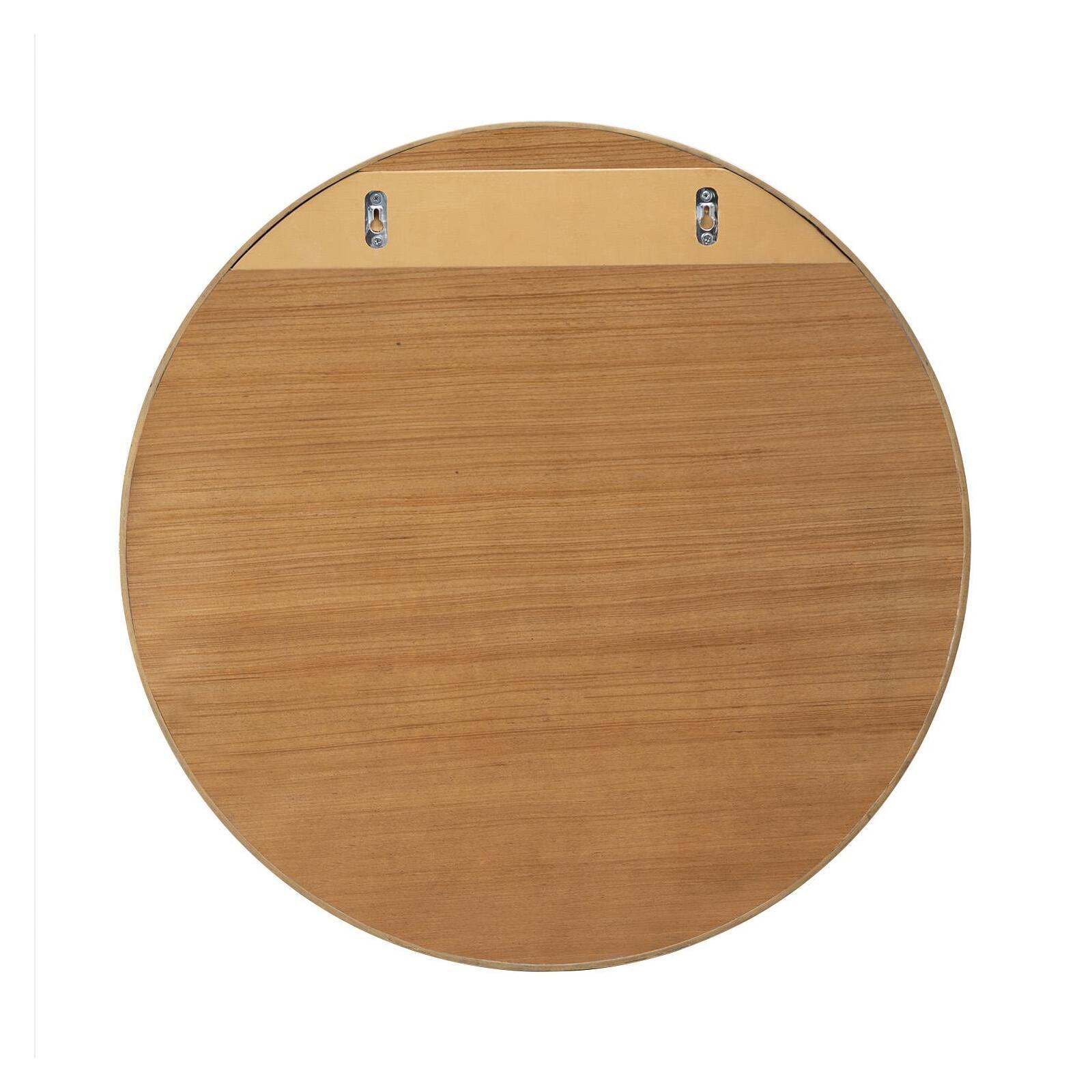 Miroir rond en chêne 60 cm VALI