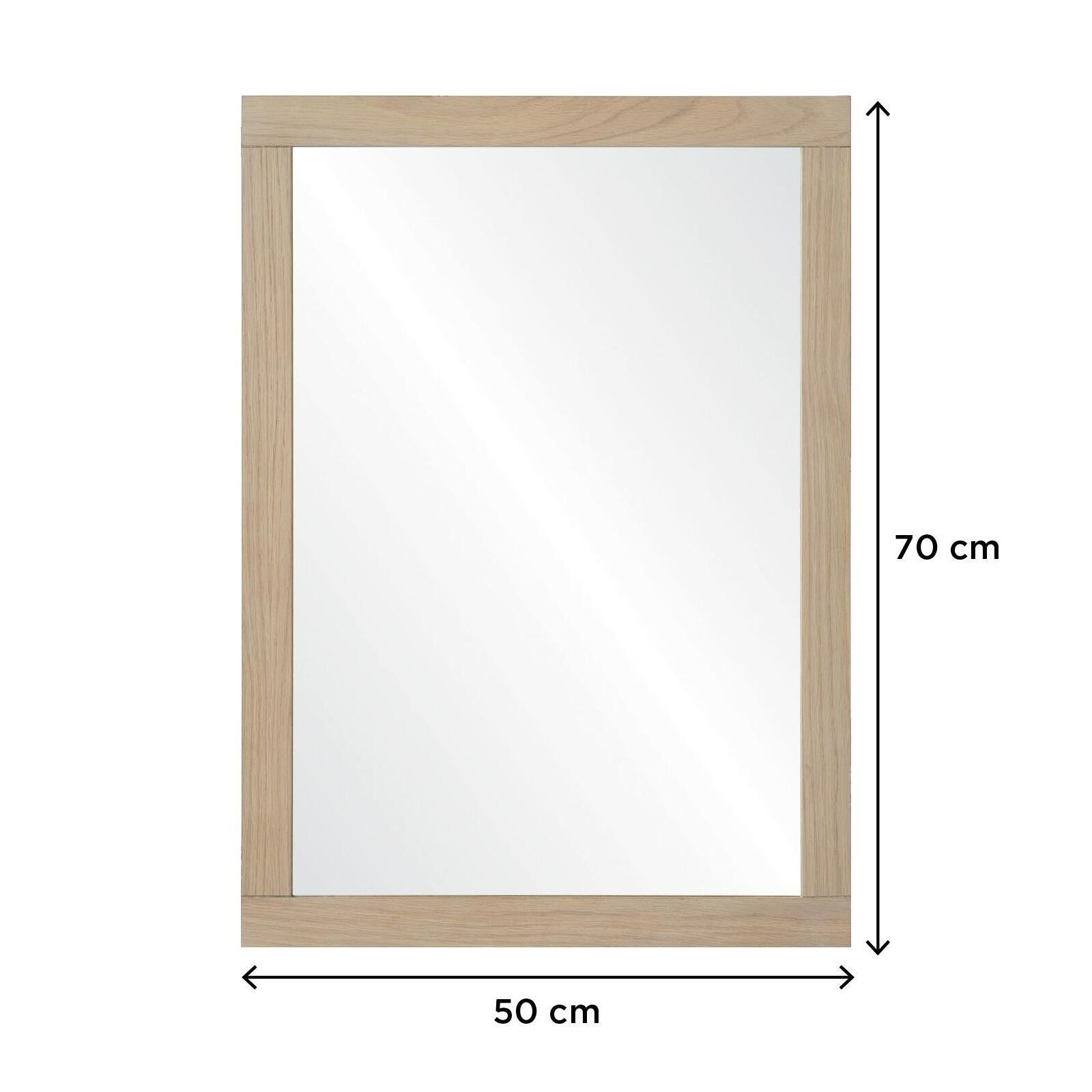 Miroir rectangulaire en bois 50 x 70 cm ATOLL Miroir rectangulaire en bois 50 x 70 cm ATOLL