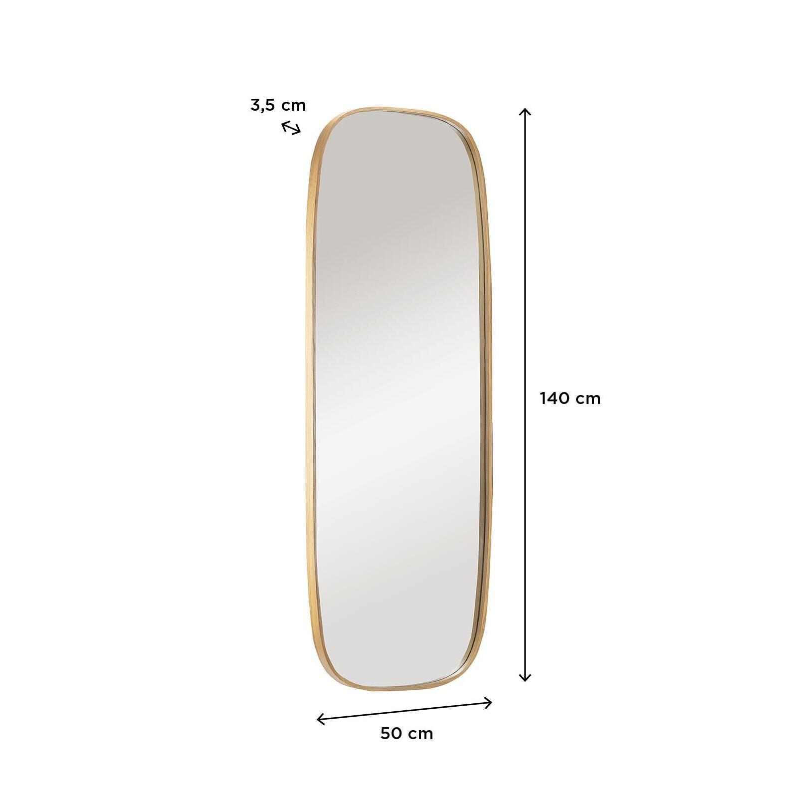 Miroir rectangulaire chêne 50x140 FLOKI Miroir rectangulaire chêne 50x140 FLOKI