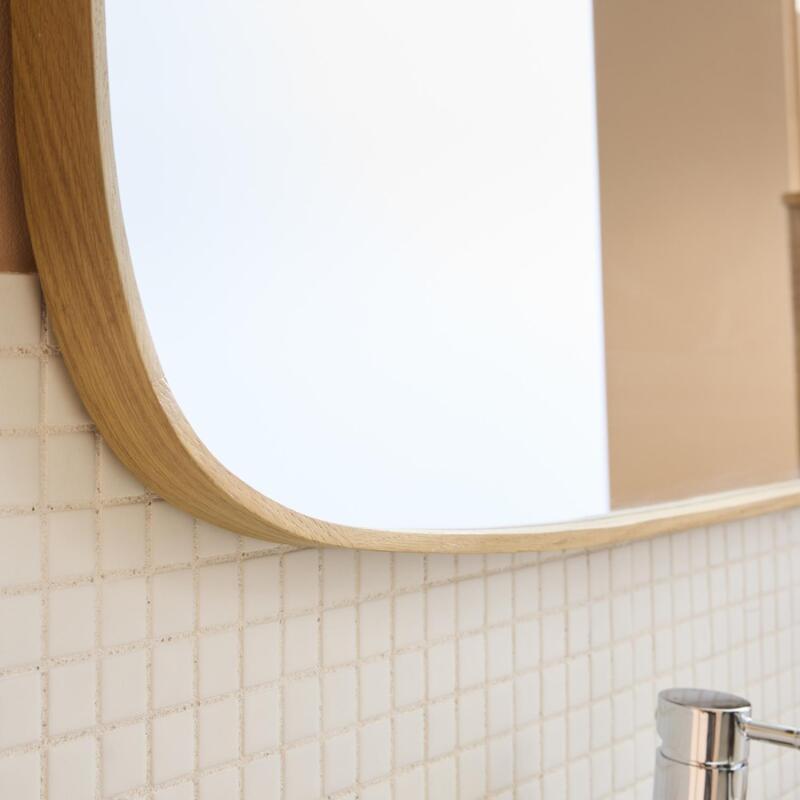 Miroir rectangulaire chêne 50x140 FLOKI