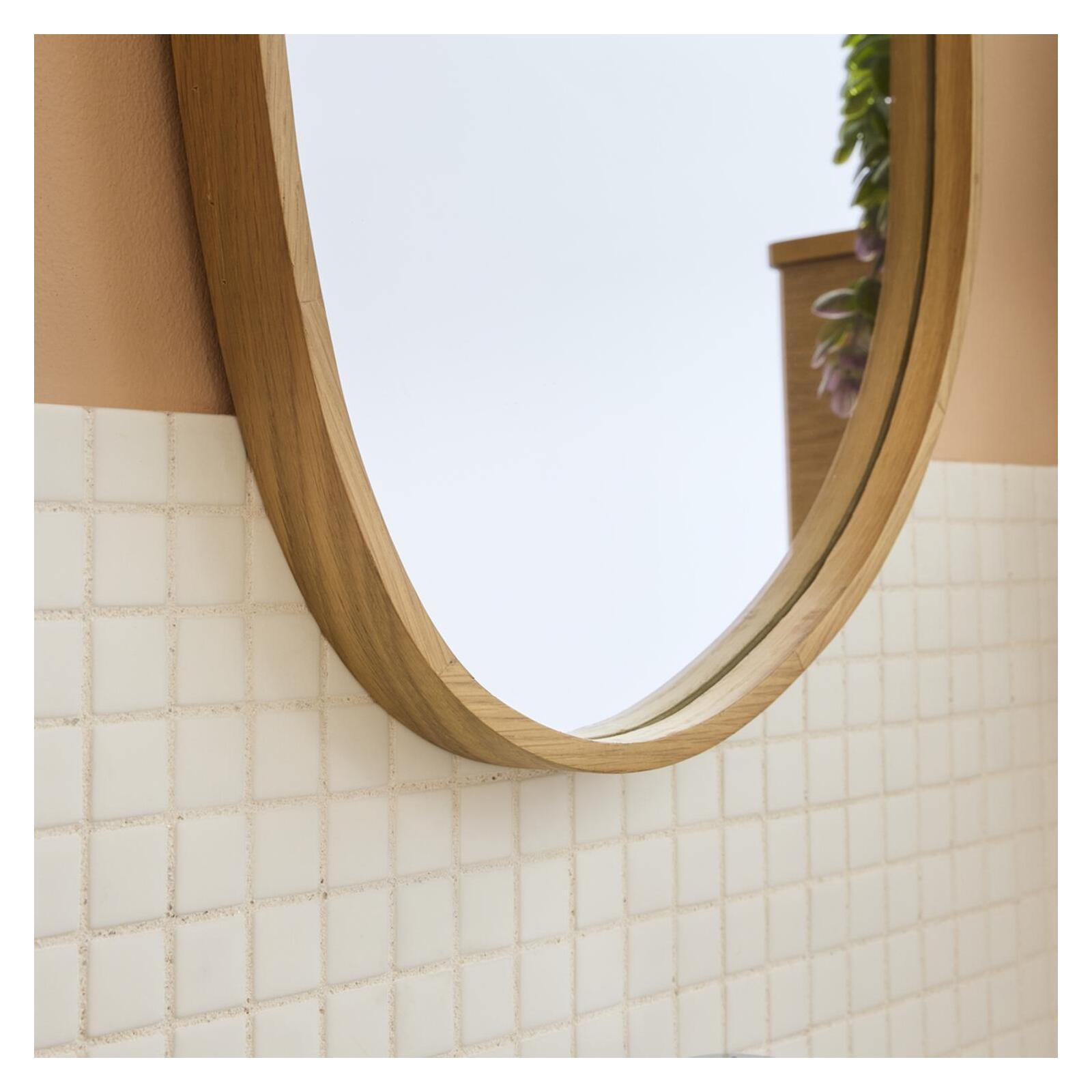 Miroir galet chêne 40x65 OAKY