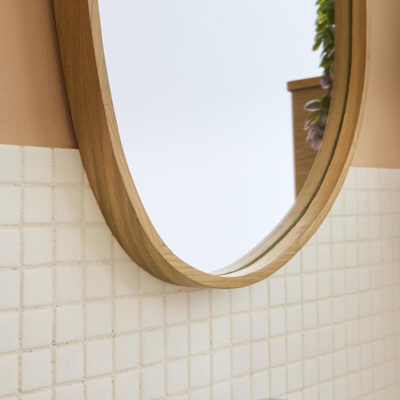 Miroir galet chêne 40x65 OAKY