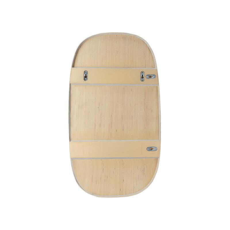 Miroir ovale chêne 40x70 cm MELOE