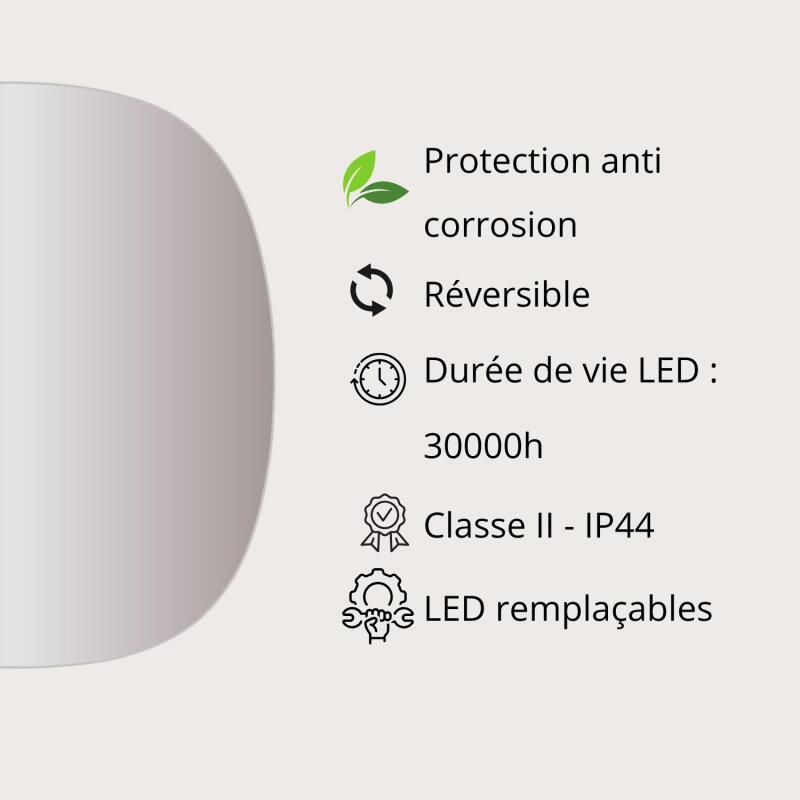 Miroir LED 70x78 cm organique