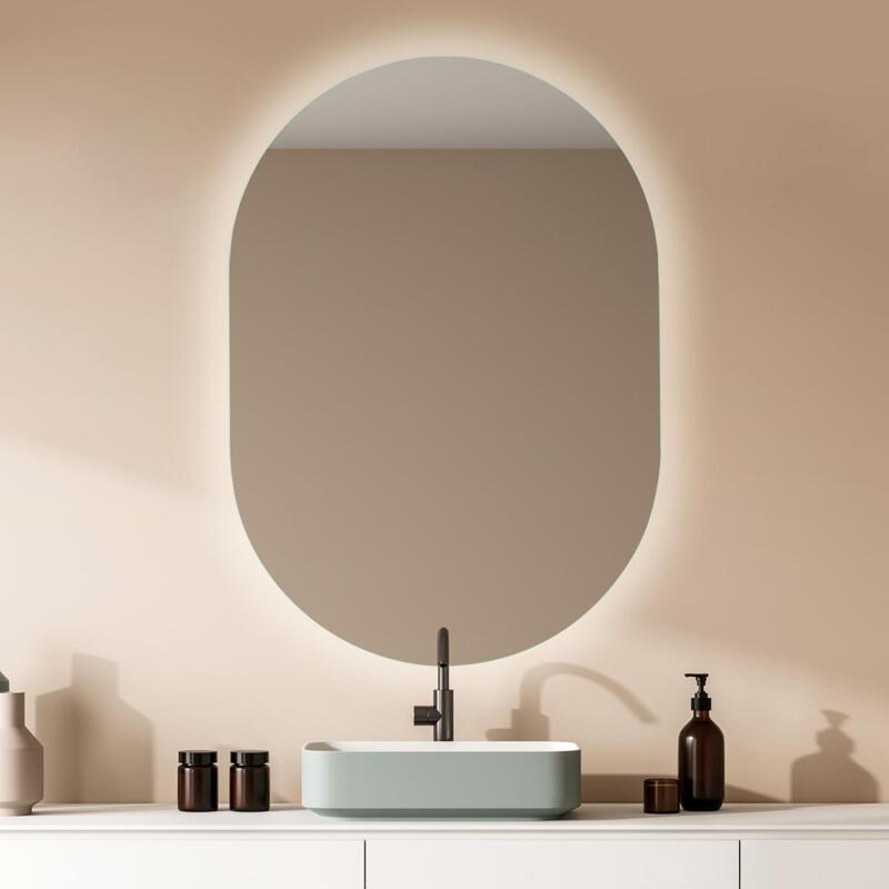 Miroir LED 60x85 cm ovale