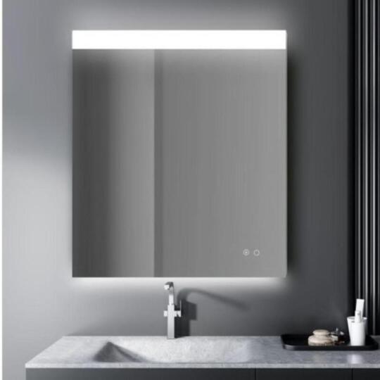Miroir LED rectangulaire anti-buée 60x70cm