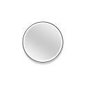 Miroir LED rond D60cm avec cadre alu noir
