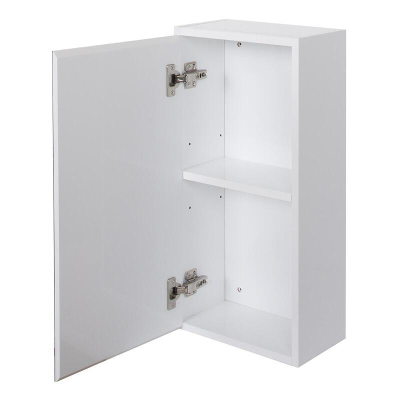 Module de rangement - Armoire de toilette - Faible profondeur - Blanc laqué