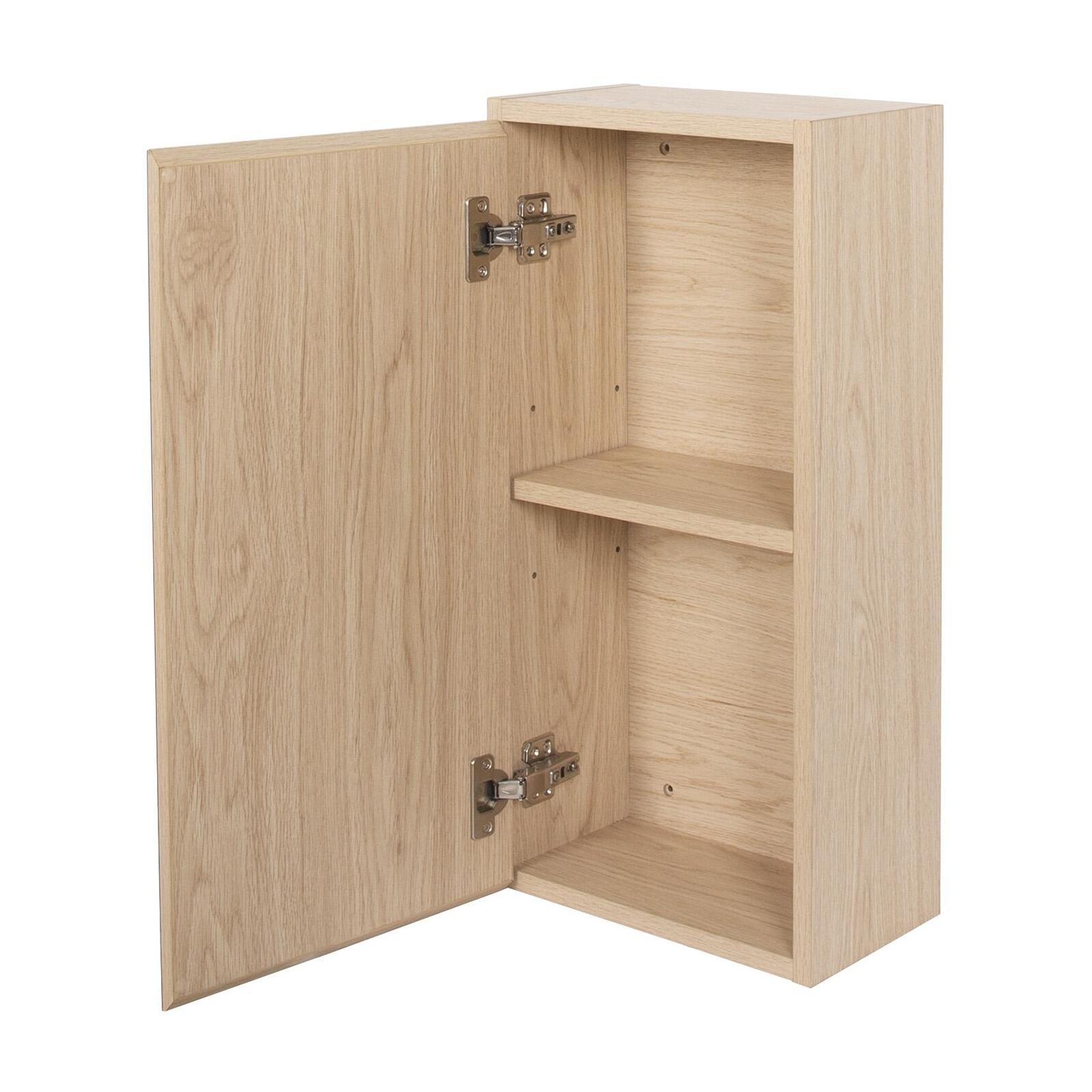 Module de rangement - Armoire de toilette - Faible profondeur - Blanc laqué