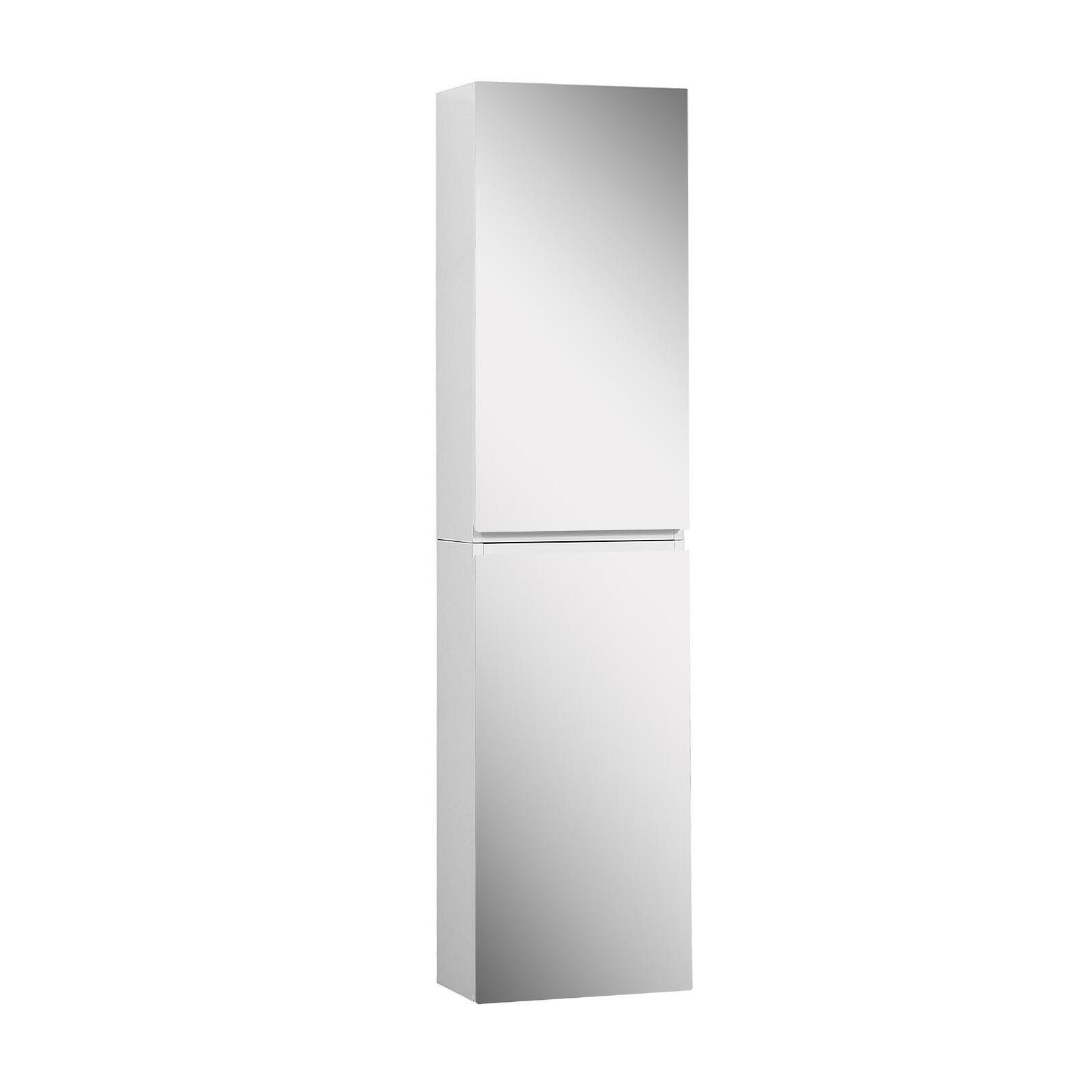 Armoire de toilette 60cm décor chêne double porte miroir