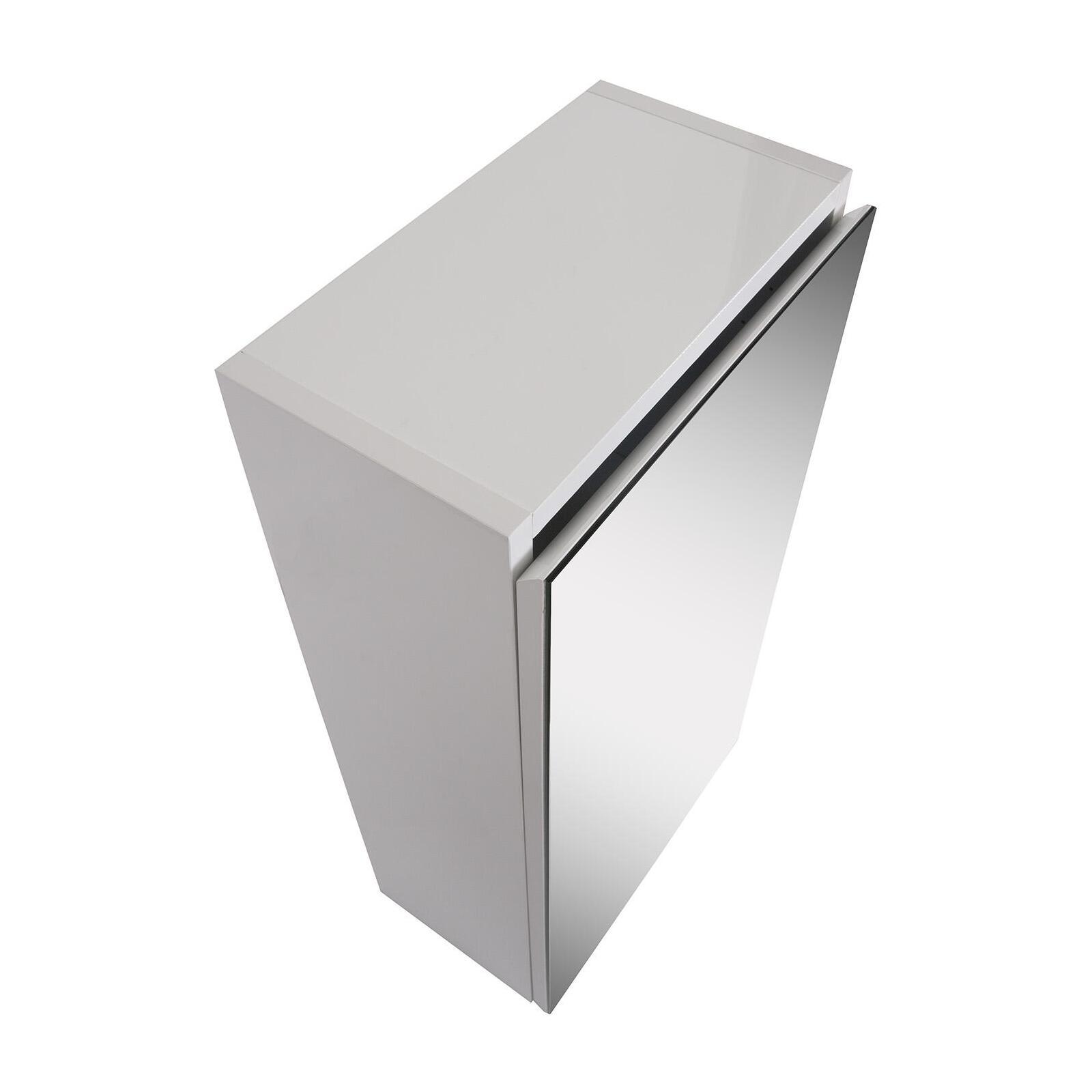 Armoire de toilette 60cm décor chêne double porte miroir