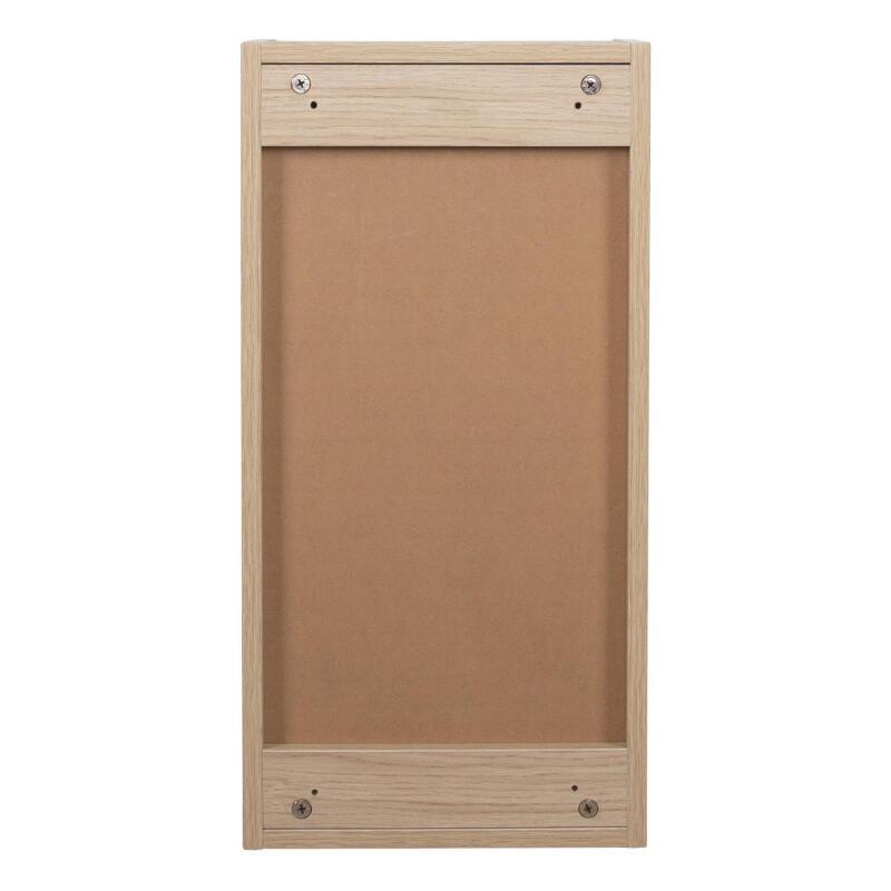 Armoire de toilette 60cm décor chêne porte + miroir