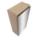 Armoire de toilette 60cm décor chêne porte + miroir